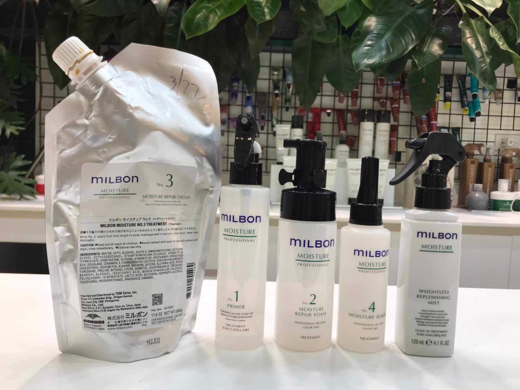 Hair Hydration treatment at The Color Bar using Milbon Moisture - The Color Bar Molito Alabang (Global Milbon Partner)