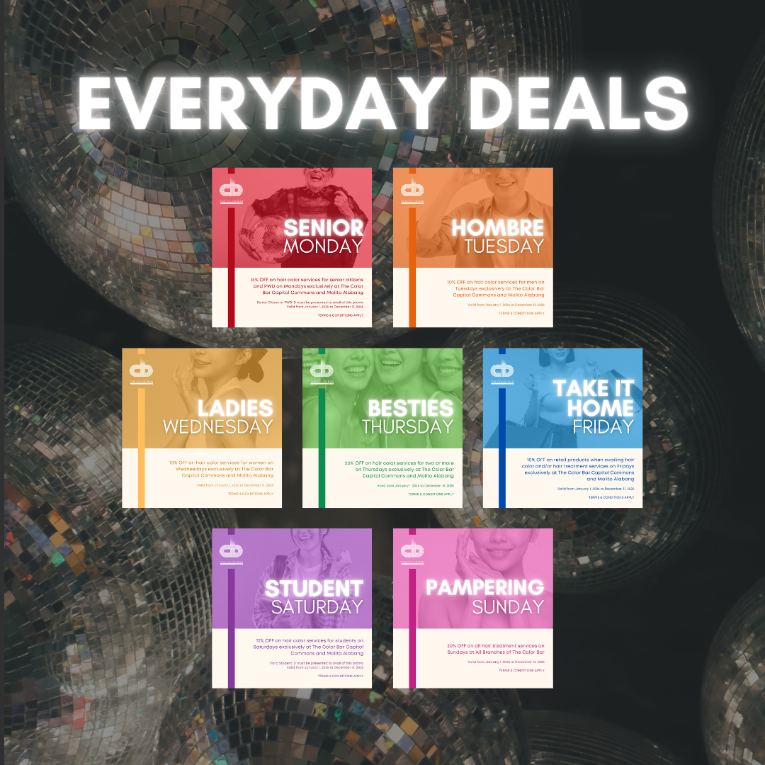 Everyday Deals | The Hair Color Authority in Metro Manila